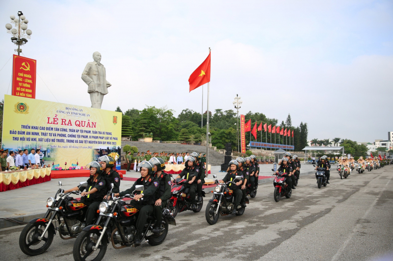 Nghệ An tăng cường tấn công trấn áp tội phạm dịp trước, trong và sau Tết Nguyên đán Quý Mão 2023 -0