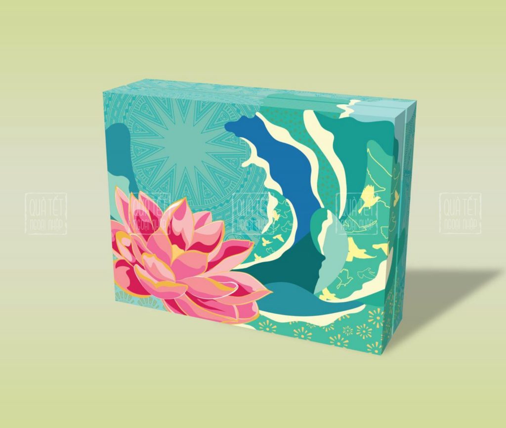Hộp quà tết bông sen
