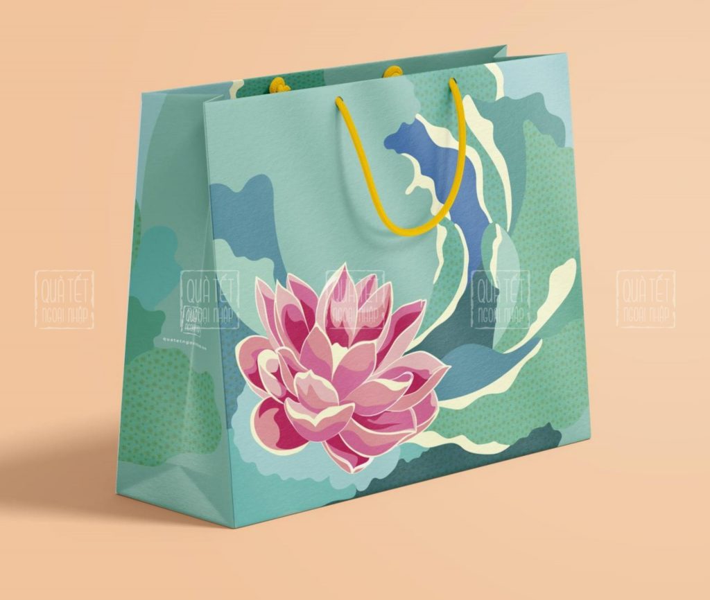 Túi quà tết bông sen