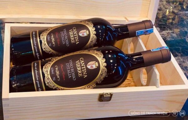 Rượu Vang Cantina Vierre Vino Rosso D’italia là một trong những loại rượu vang đỏ nổi tiếng và phổ biến nhất của vùng Puglia