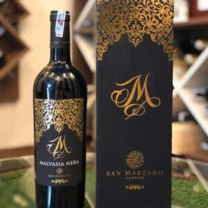 Rượu vang M Malvasia Nera trưởng thành và phát triển tối đa trong chai từ 4-6 năm